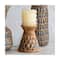 Hello Honey® 6.5" Terra Cotta Debossed Candle Pillar Holder